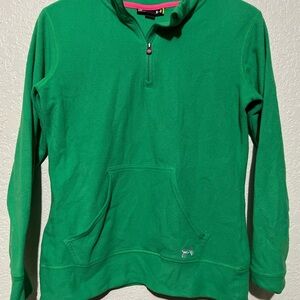 Under Armour Women's Green Half zip V-Neck Pullover